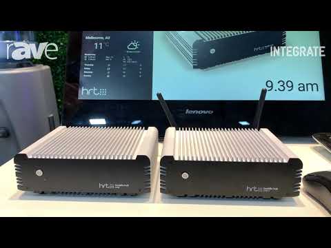 Integrate 2019: HRT Features the Huddle Hub Wireless Presentation Device on the Jands Stand