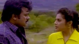 Sneham Kosam Movie Chiranjeevi Scolding Meena Chiranjeevi,Meena