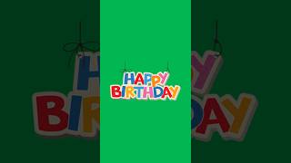 Happy Birthday Text Animation Green Screen #Greenscreen #Happy Birthday #Birthday #Motiongraphics