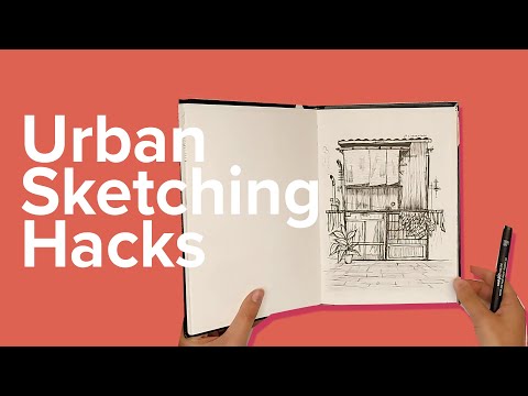 Urban Sketching HACKS | How you can create better urban sketches | Winsor and Newton, Uniball