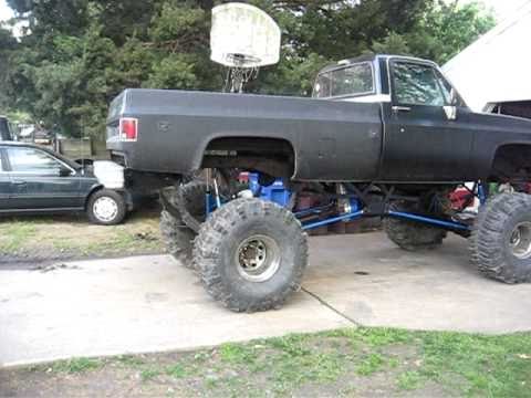 Jacked Up Chevy Truck Mudding