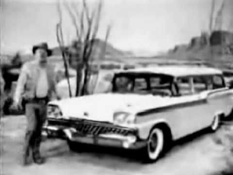 1959 Ford Station Wagon With Ward Bond Commercial