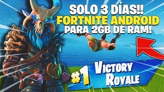 FORTNITE ANDROID - DESCARGA NUEVA APK - FORTNITE para ANDROID REDUCE sus REQUISITOS EN 3 DÍAS!!