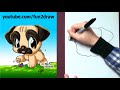 Pug puppy - How to Draw a Dog