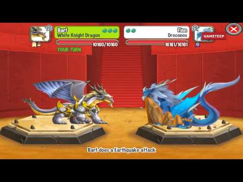 Watch Dragon City: White Knight Dragon Battle & Skills