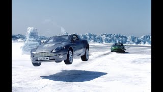 Aston Martin Vanquish Vs Jaguar XKR in James Bond car chase scene.