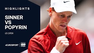 Us Open 2025 - Jannik Sinner Tirpe Du Piège Popyrin Et Accède Au 3E Tour Le Résumé