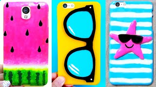 10 DIY Phone Cases (Summer-inspired) | Easy & Cute Phone Projects