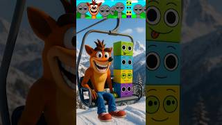 Sprunki Incredibox Crash Bandicoot Vs Blockie Chair Lift In Snow Mountain