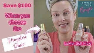 DRUGSTORE DUPE for LaMer Soft Fluid Foundation | Save over $100 with this DUPE!