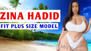 Real Zina Hadid Curvy Plus Size Model ✅Brand Ambassador|Instagram Models| Biography, wiki, lifestyle