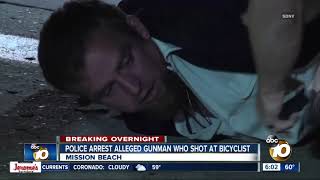 Police arrest man accused of shooting rifle at bicyclist on Mission Beach boardwalk