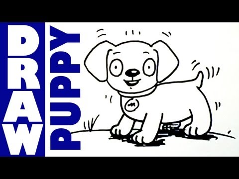 how to draw a cute puppy