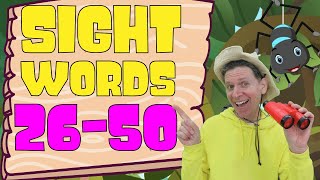 Fry Sight Words | 26-50 | With Matt From Dream English Kids