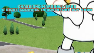 Chase And Marshall Bros A Giant Squirrel In Adventure Bay Show