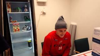 Sebastian Hartmann efter sin otäcka smäll i gårdagens match