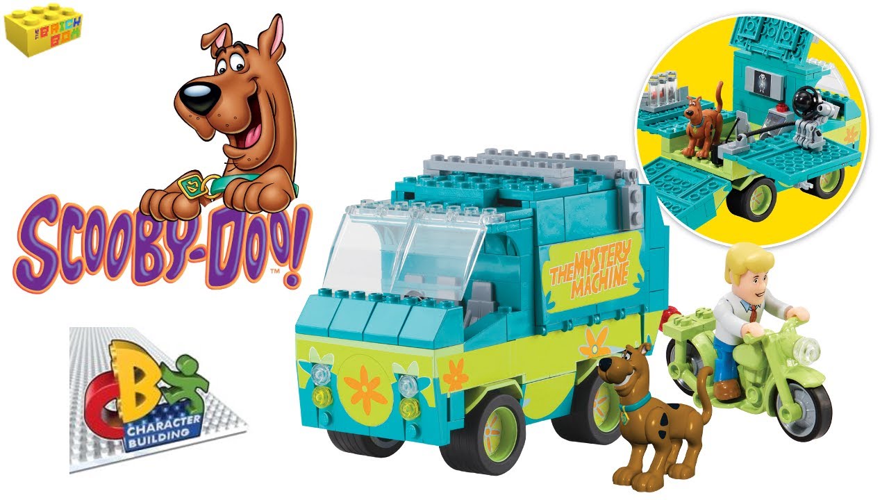 Scooby-Doo Mystery Machine Playset Toy Review, Character Building - YouTube