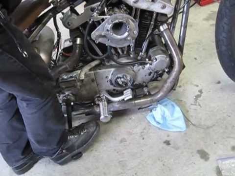 1979 Harley-Davidson Ironhead Sportster - First start ... simple ironhead wiring diagram 