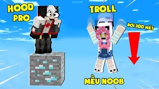 THỬ THÁCH PARKOUR VƯỢT QUA BẪY TROLL NHIỀU NHẤT THẾ GIỚI MINECRAFT*REDHOOD PARKOUR QUA MAP ROLL