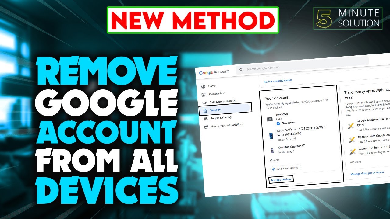 How To Remove Google Account From All Devices 2022 How To Remove Google Account From All Devices 2022