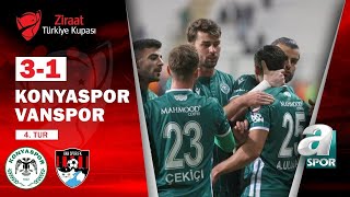 Konyaspor 3  - 1 Vanspor MAÇ ÖZETİ (Ziraat Türkiye Kupası 4. Maçı) 02.12.2021