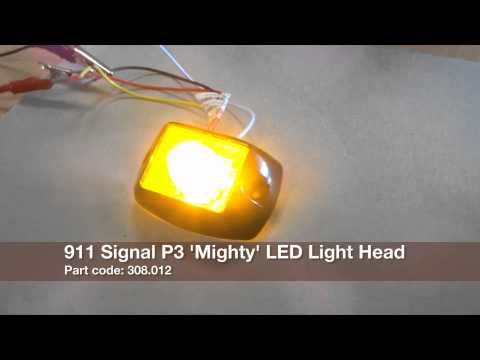 911 Signal P3 Mighty Flashing LED Strobe Light Head from Dun-Bri Group