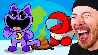 FUNNIEST Poppy Playtime Chpater 3 Among Us Animations (Smiling Criters Mod)