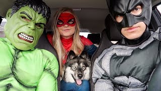 Superheroes Surprise Kakoa With Dancing Car Ride!