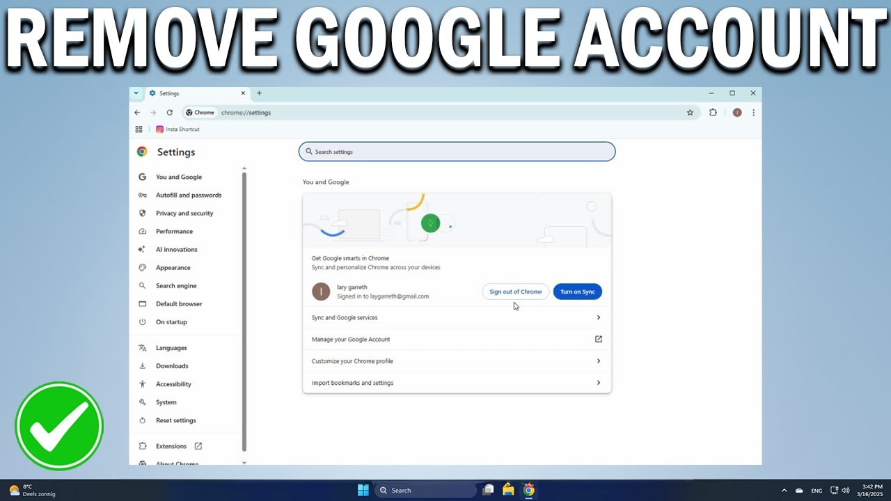 How To Remove Google Account From Laptop PC How To Remove Google Account From Laptop PC