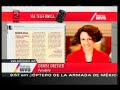 Dresser, "intimidada" tras publicar columna sobre Beltrones: Artículo 19