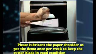 Comet Paper Shredder Lubricant Oil Demo.rmvb