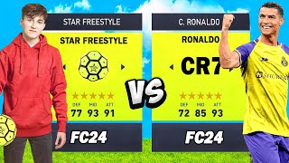 Starfreestyle Vs. Cristiano Ronaldo ... Sur Fc24 (Qui Est Le Meilleur?)