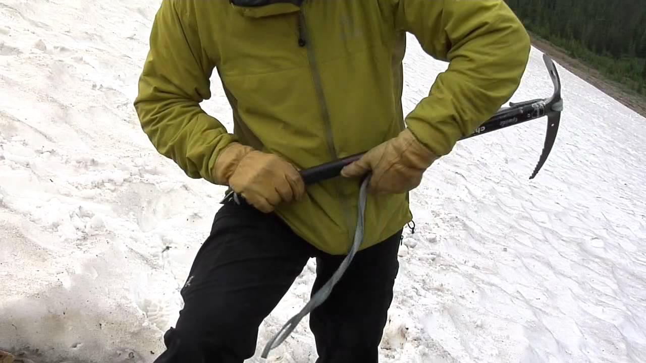 Climbing Tools Snow walking with a ice axe YouTube