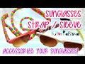 NEW Sunglasses / Glasses Strap Sleeve Trisingle Rainbow Loom Tutorial | How To
