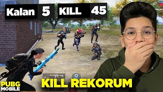 KİLL REKORUMU KIRDIM!! SONUNDA 46 KİLL! | PUBG MOBİLE