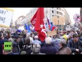 Czech Republic: 'Tanks? No Thanks!' - Anti-NATO activists protest US military convoy