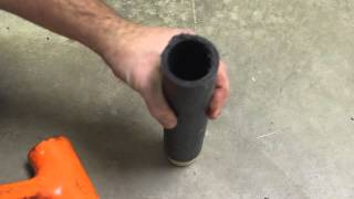 Insert Plug into an HDPE Mortar Tube