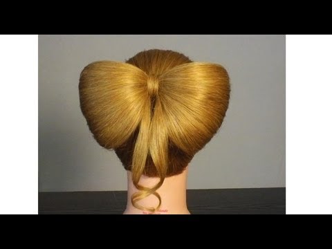 Как сделать причёску шишка-бантик Как сделать причёску шишка-бантик