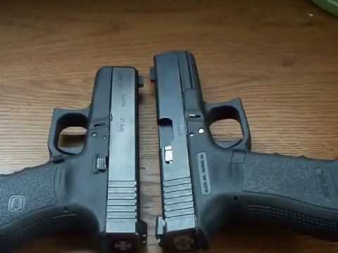 Tru-Glo Fiber Optic Sights (Glock 17) + Recycled Night Sights (Glock 36)