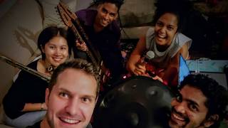 Handpan player Jens Ringefelt & Mantravine