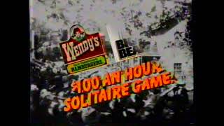 1985 Wendys Ohio Big Bear 1 An Hour Solitaire Game Tv Commercial