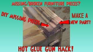 Missing Furniture Parts? Make a MOLD *HOT GLUE GUN HACK! Casting Onlays, Roundette & Missing Parts