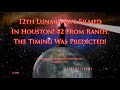 12th Lunar Wave Timing Predicted & Filmed March 27 in Houston
