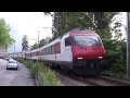 SBB IC with Double Bt ( EWIV and IC2000 ) cars @crossing near Interlaken West