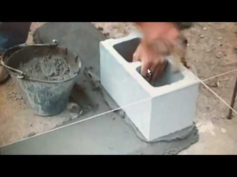 Hướng dẫn cách xây gạch block - Cách xây tường bằng gạch block và xi măng.