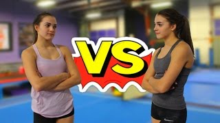 TWIN VS TWIN: WHO'S THE BETTER GYMNAST TWIN VS TWIN: WHO'S THE BETTER GYMNAST