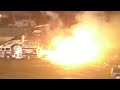 indio monster truck show 4/7/2012 Raging Inferno the jet firetruck melts car
