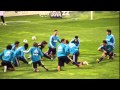 Calentamiento del Real Madrid