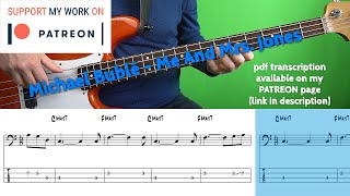 Michael Bublé - Me & Mrs Jones (Bass Cover With Tabs)
