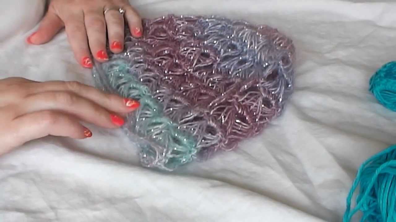 HOW CROCHET BROOMSTICK LACE IN THE ROUND. - YouTube